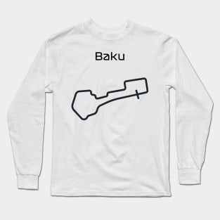 F1 baku track design Long Sleeve T-Shirt